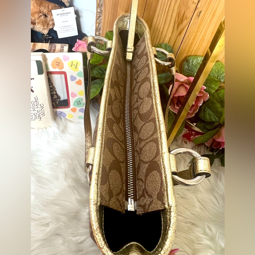 💜COACH Heritage Tote Stars Signature - Picture 7 of 11